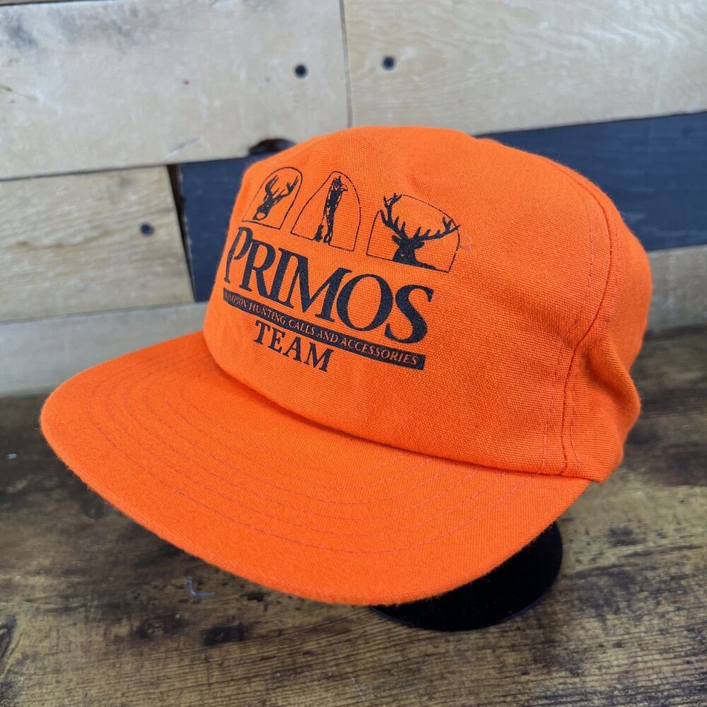 Primos Hunting Team Trucker Orange SnapBack Adjustable Hat Baseball Cap